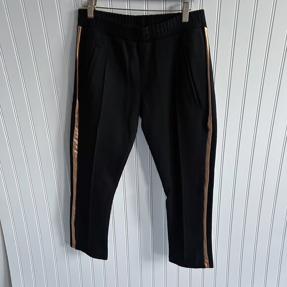 Rhude Black & Gold Side Stripe Jogger Traxedo Pants Size Small - Picture 6 of 11